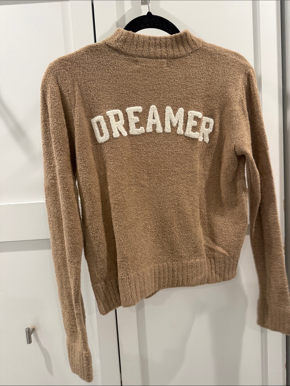Spiritual Gangster Women's Cozy Crewneck Sweater - Tan - Picture 2 of 3